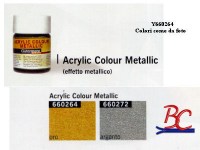 Acrylic Metall.9900, cf. 50 ml.,  Varie Colorazioni