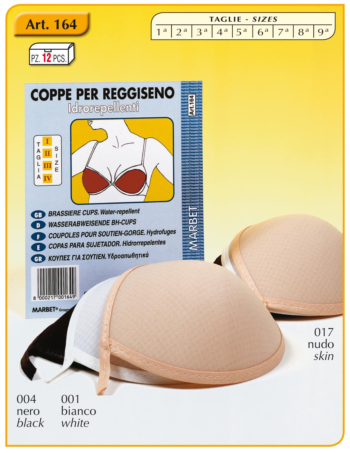 Coppette COPPE PER REGGISENO IDROREPELLENTI BC Mercerie