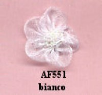 APPL.FIORE ORGANZA C/PERLINE PZ.25