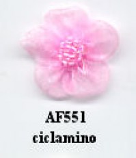 APPL.FIORE ORGANZA C/PERLINE PZ.25