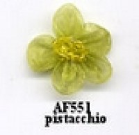 APPL.FIORE ORGANZA C/PERLINE PZ.25