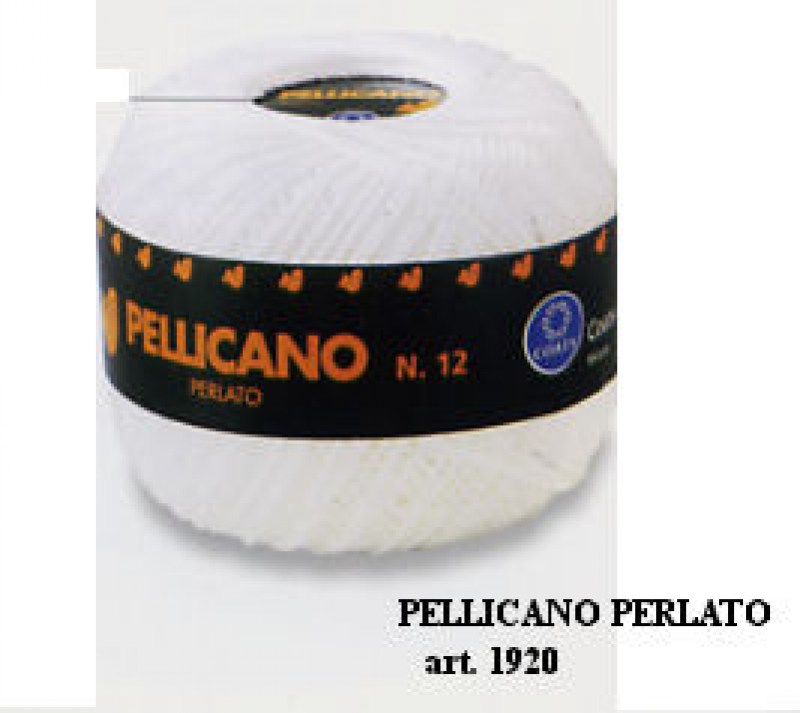 Filati per Uncinetto: FILO COTONE PELLICANO gr.50 TIT. 12-16 sc. 10 gt. -  BC Mercerie