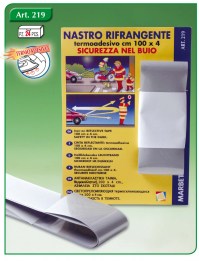 NASTRO RIFRANGENTE H. 4cm X 100 cm. pz.2