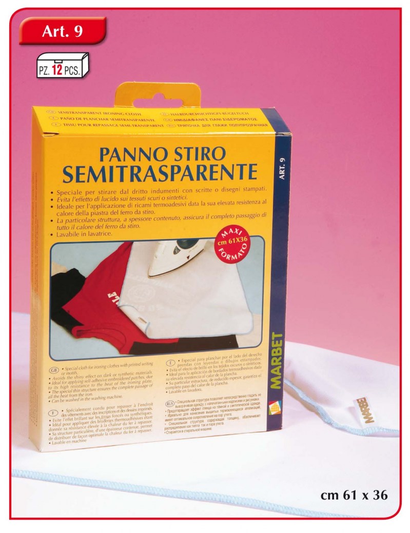 PANNO STIRO SEMITRASPARENTE