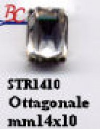 STRASS OTTAGONO mis.14/10 pz.24