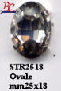 STRASS OVALE mis.25/18 pz.12