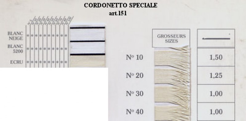 FILO CORDONETTO N.10-40 GT10